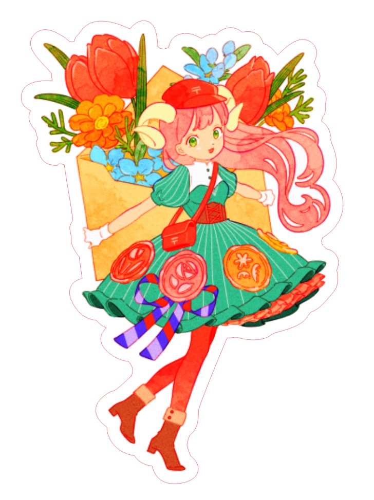 ★オリジナルステッカー「愛を込めて」