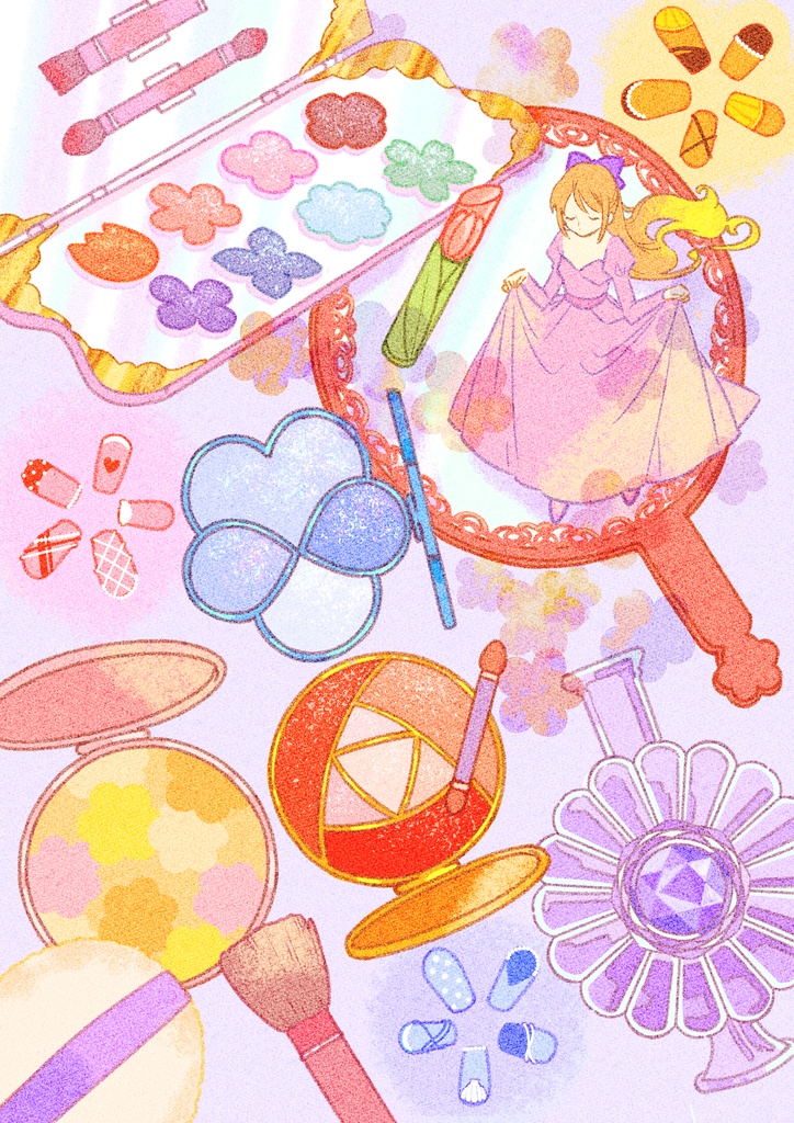 ★ポストカード「フローラルコスメティクス」