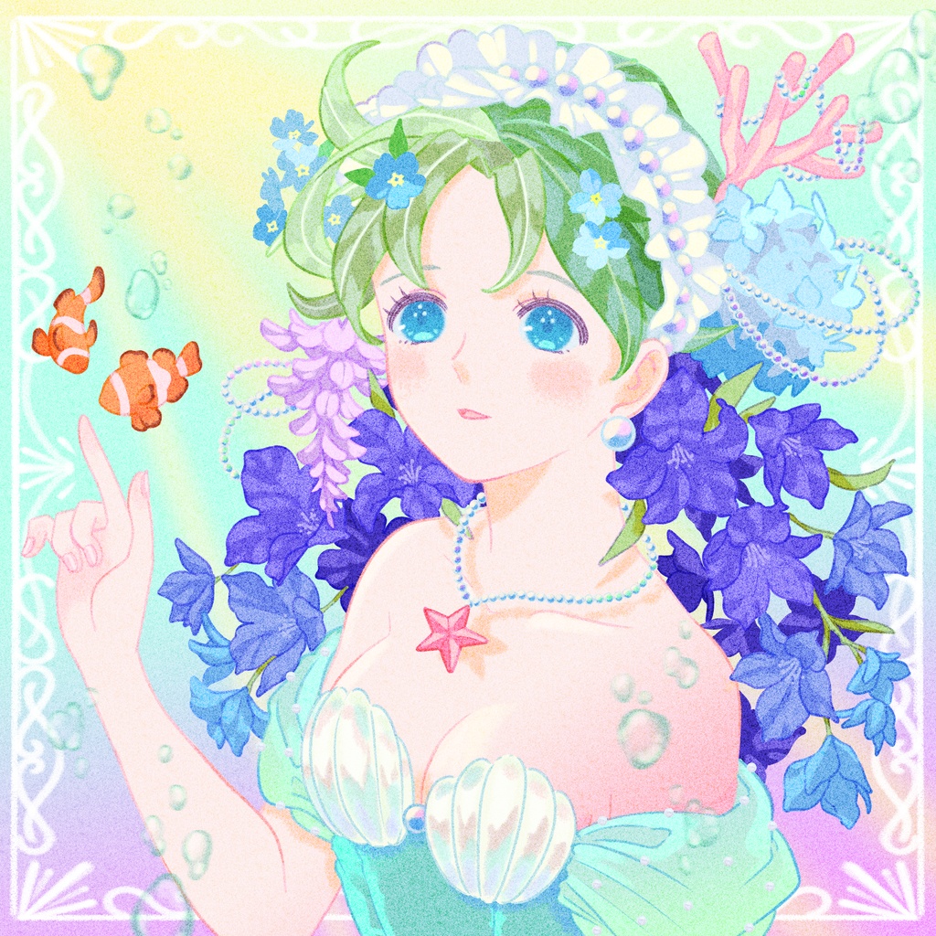 スクエアカード「泡沫の姫君」