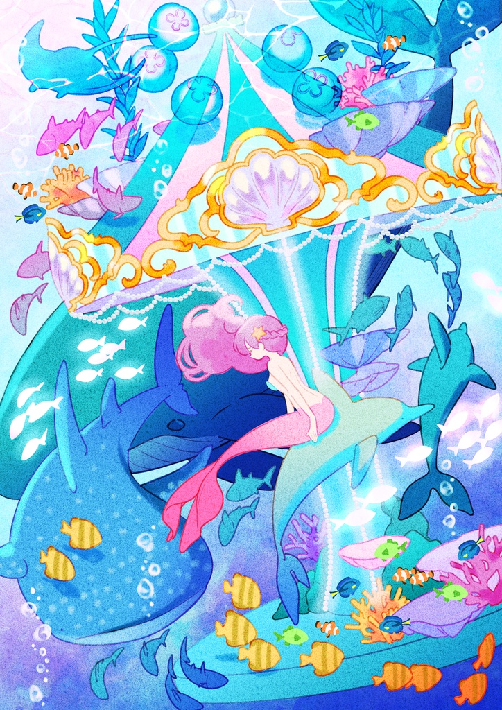 ポストカード「メリーゴーロンド」