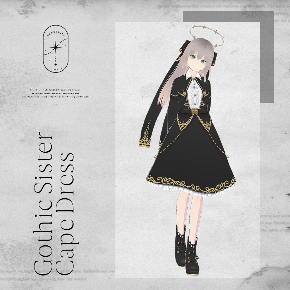 ゴシックシスターケープドレス / GothicSisterCapeDress / VRoid