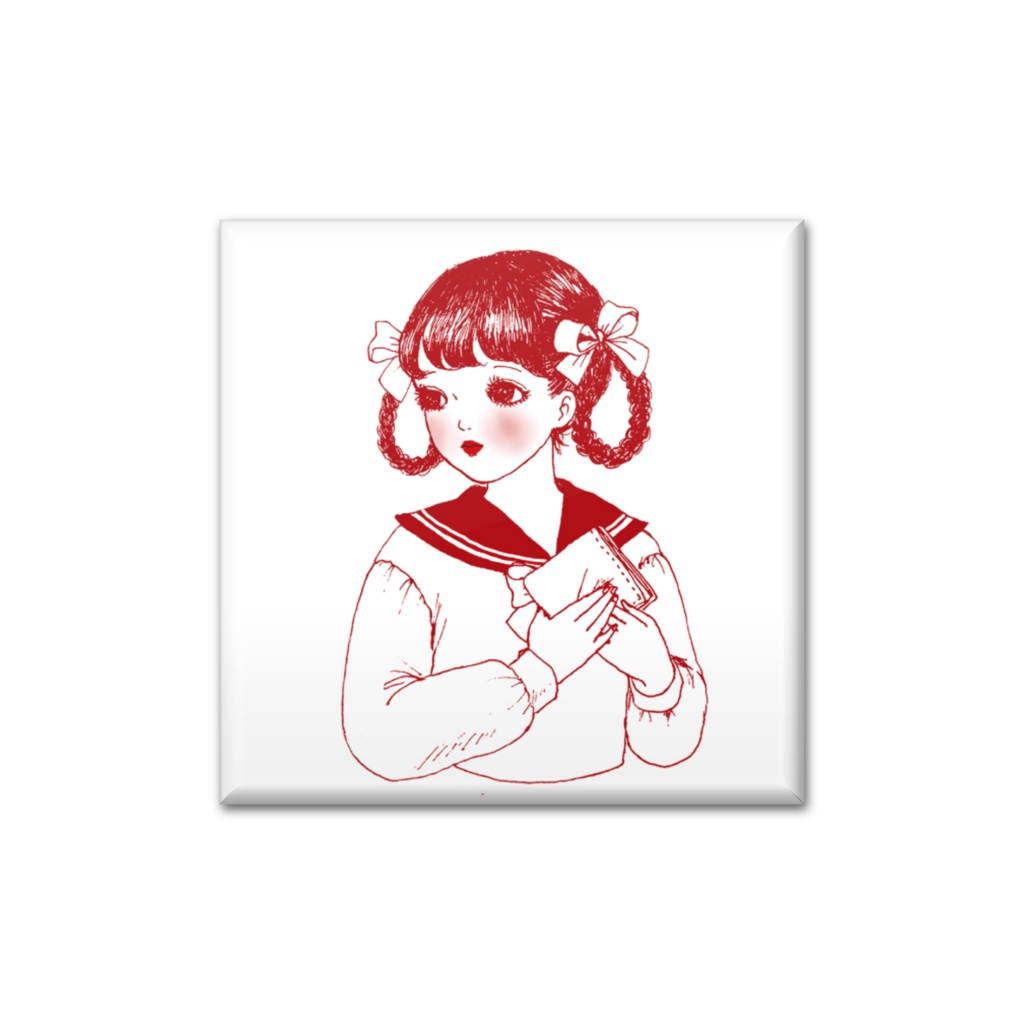 恋する少女 缶バッチ