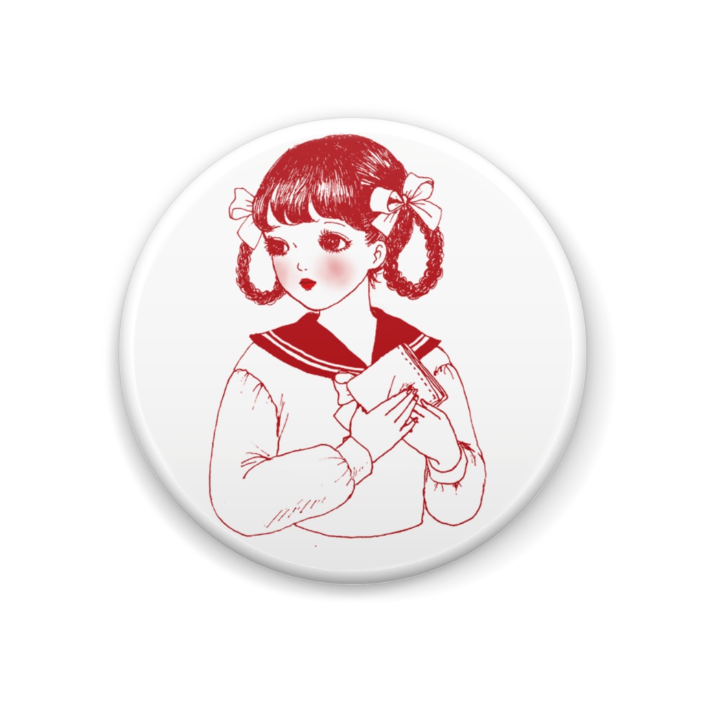恋する少女 缶バッチ