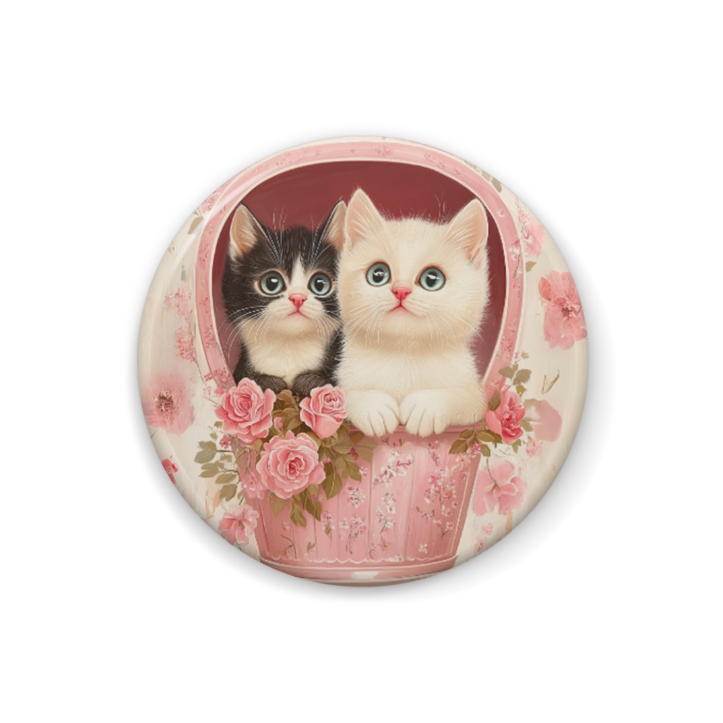 缶バッチ_なかよし子猫