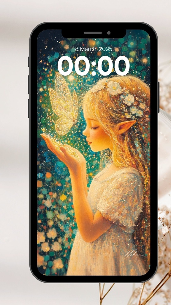 スマホ壁紙｜癒しの天使 03