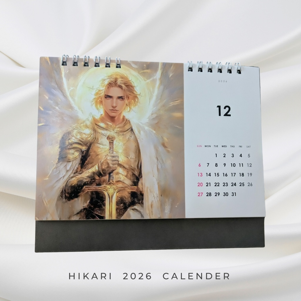 【2冊用/匿名配送】2026卓上カレンダー(B6サイズ)