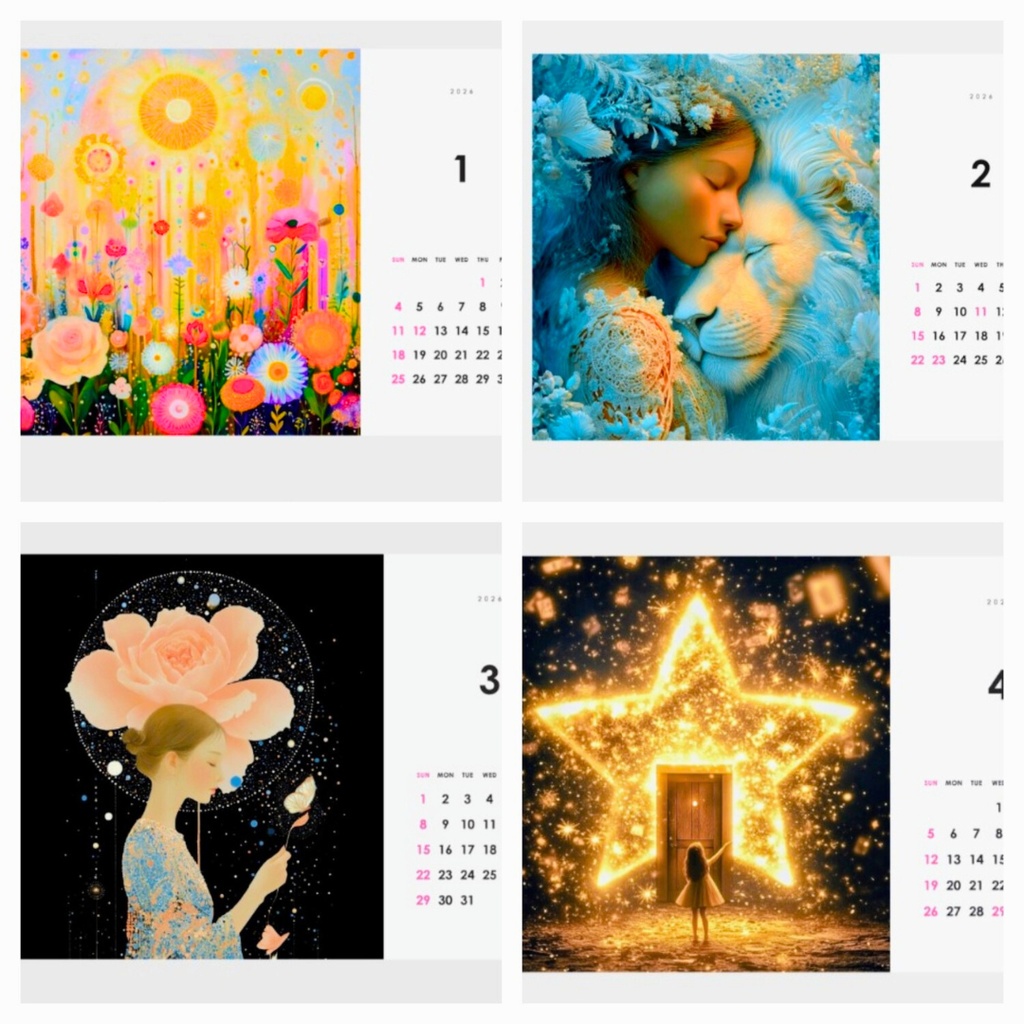 【2冊用/匿名配送】2026卓上カレンダー(B6サイズ)