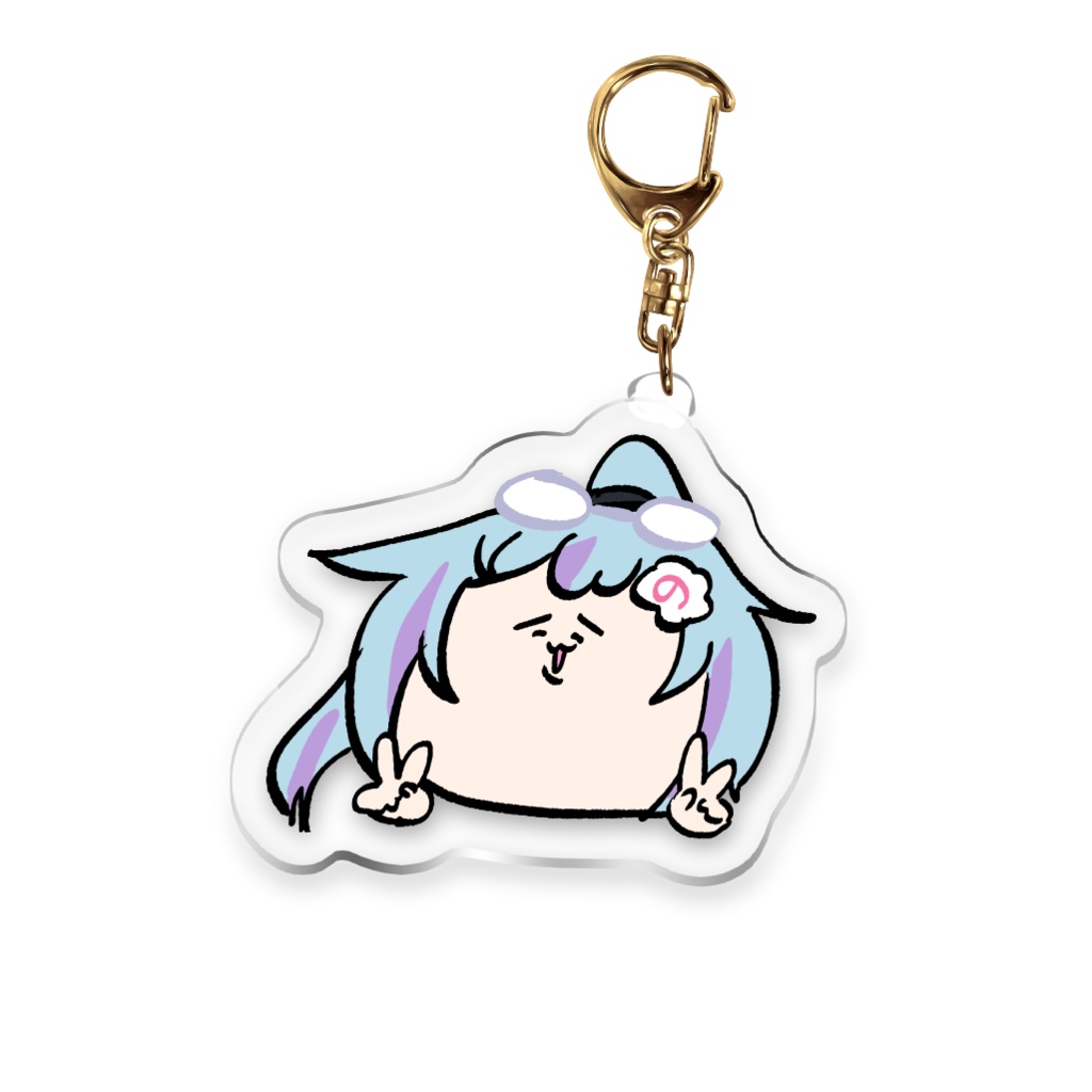 アクリルキーホルダー：ダブルピース