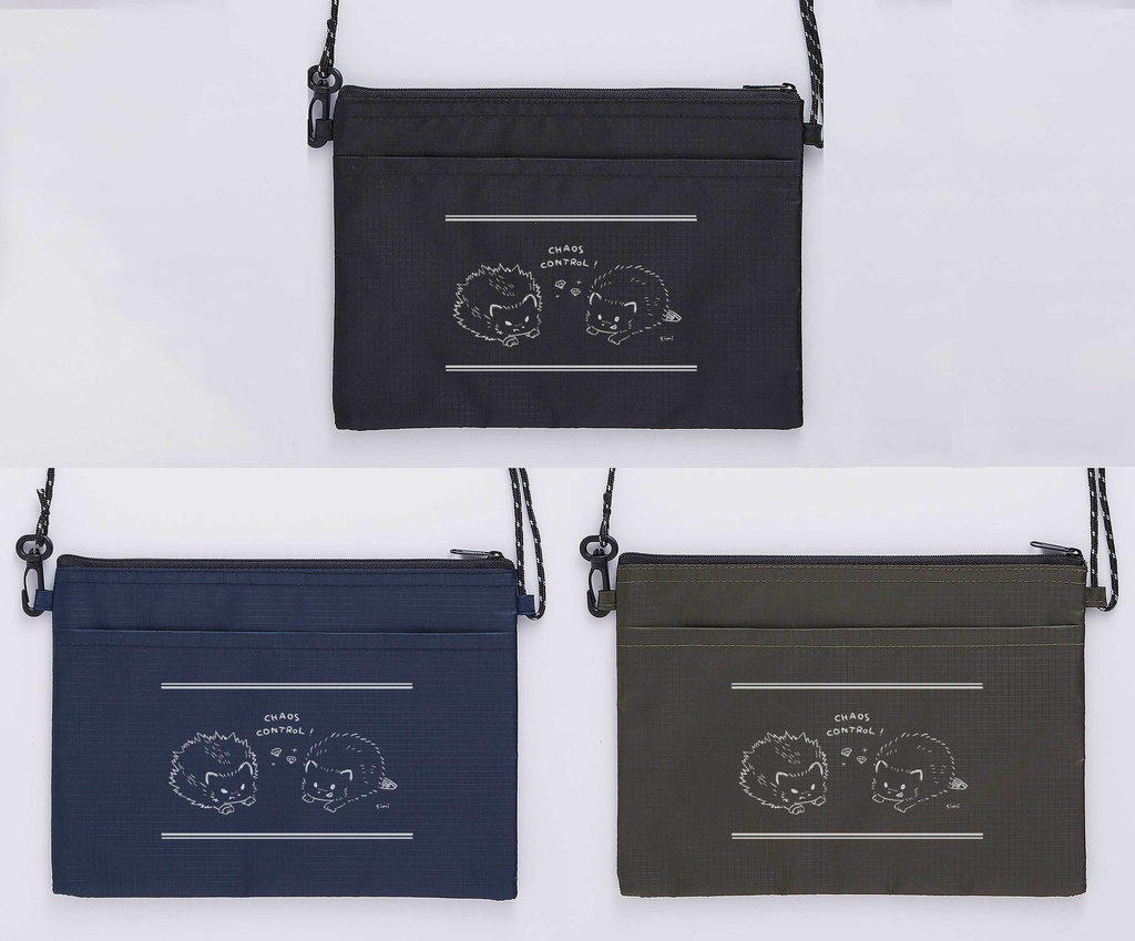 SS🦔テントクロス撥水サコッシュ