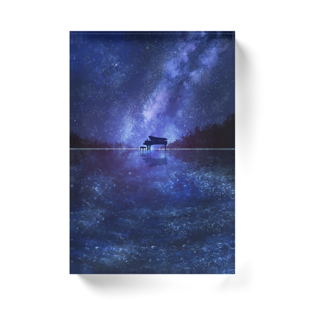 【アクリルブロック】ピアノの星