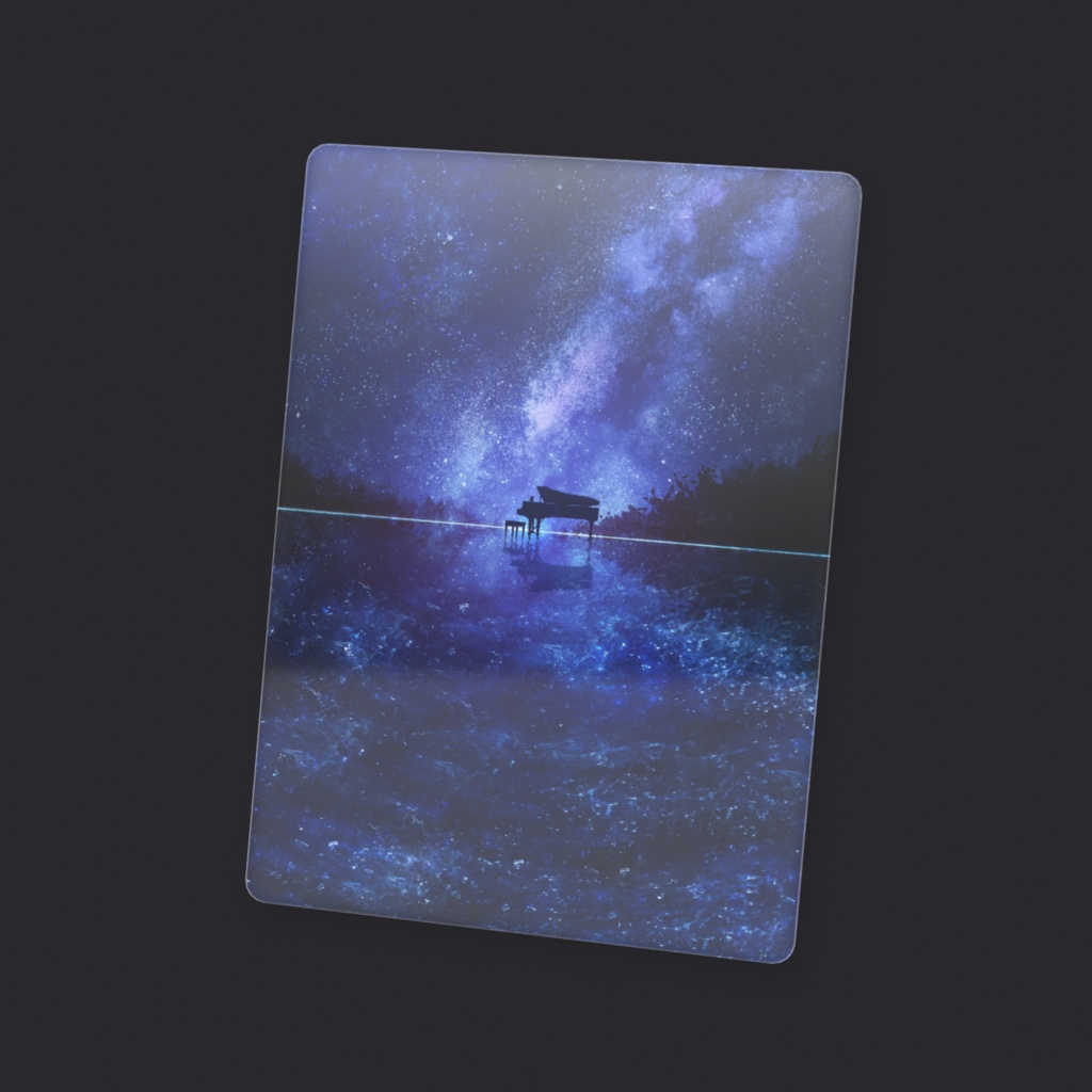 【カード】ピアノの星