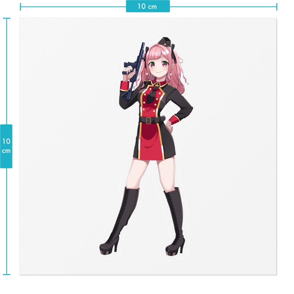 戦うこゆきステッカー