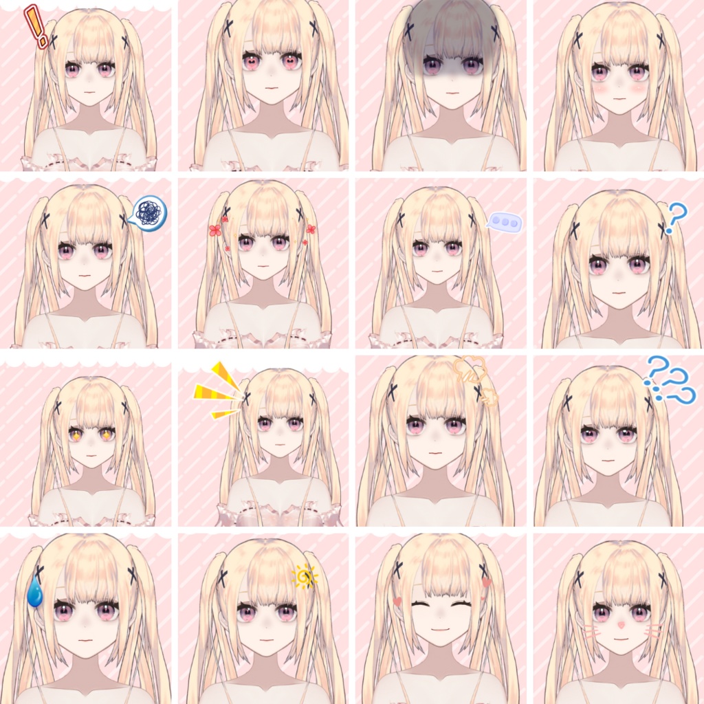 【汎用モデル】アイドルちゃん【vts向け】【Live2Dモデル】