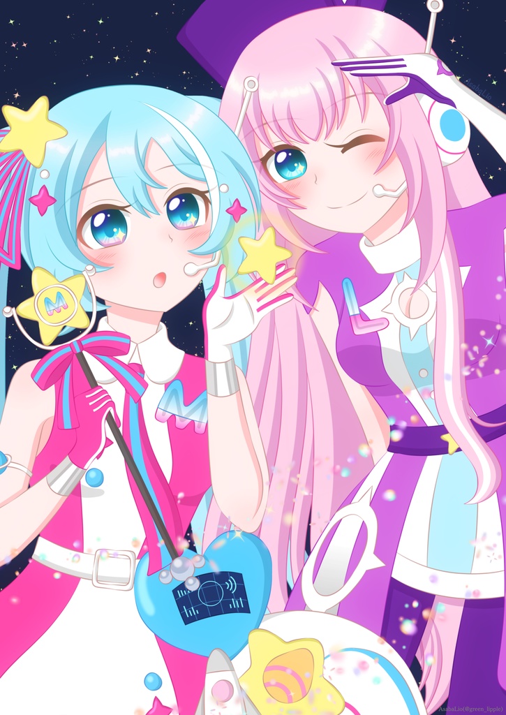 きみと歩いてきた道-VOCALOID & Project SEKAI Fan Art Works 2013 - 2023-【巡音ルカ作品中心10年イラスト集】