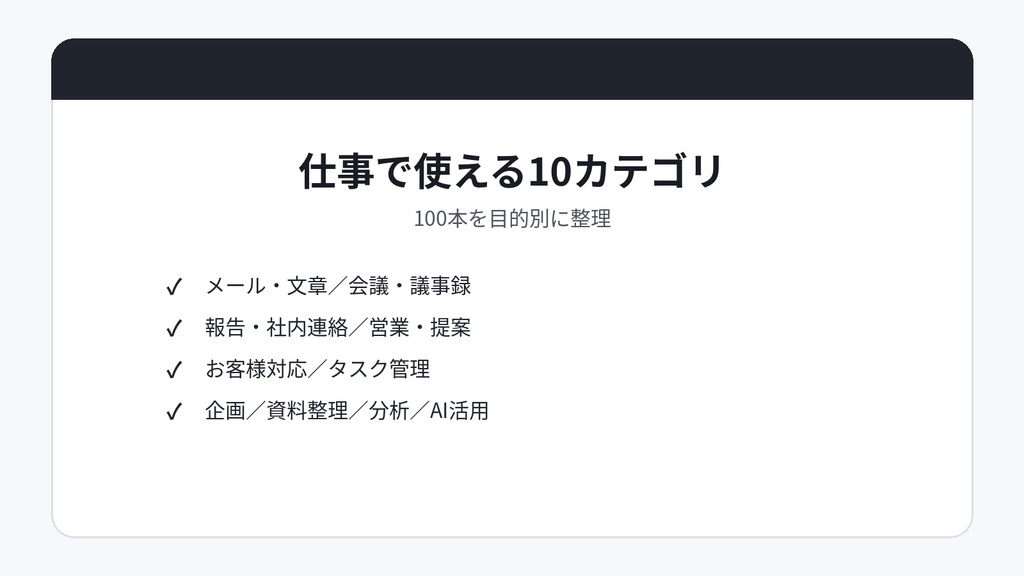ChatGPT仕事プロンプト100_商品本体