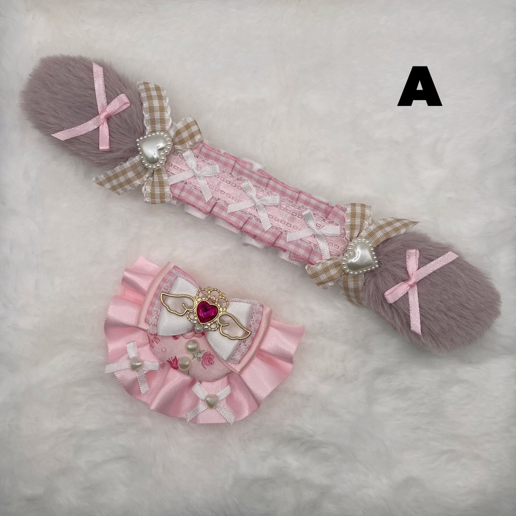 ぬい服 うさ耳ヘッドドレス&スタイ / アイスクリームヘッドドレス