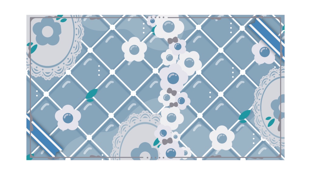 サムネイル素材 かわいい×クラシックなテンプレート