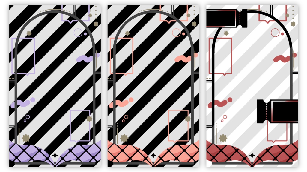 縦型配信素材 チケット風