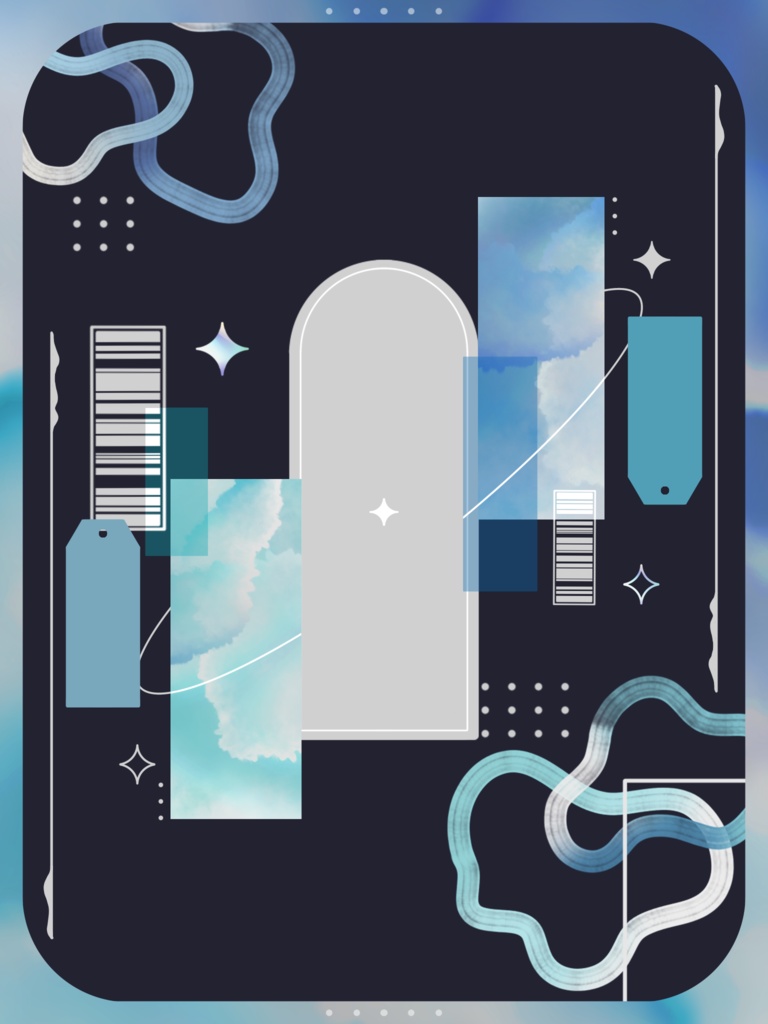 立ち絵背景テンプレート(水彩)