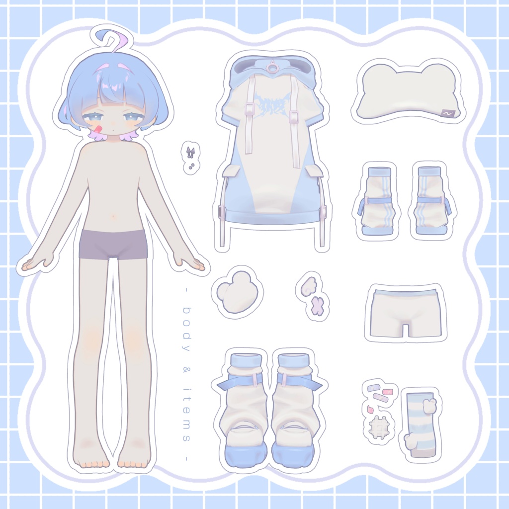 【オリジナル3Dモデル】水ノ mizuno