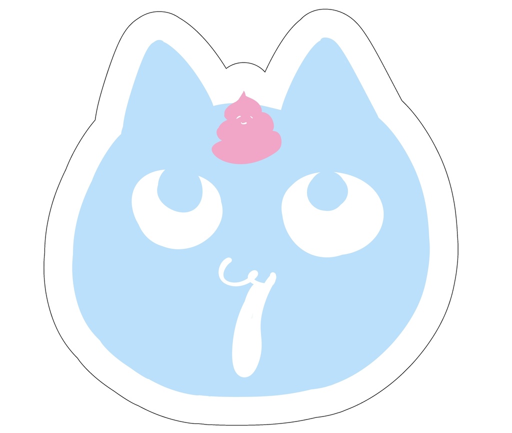 あおいねこビッククッション