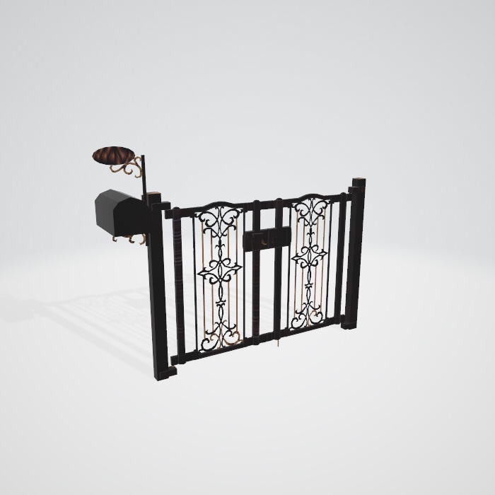 ３dモデル　門扉