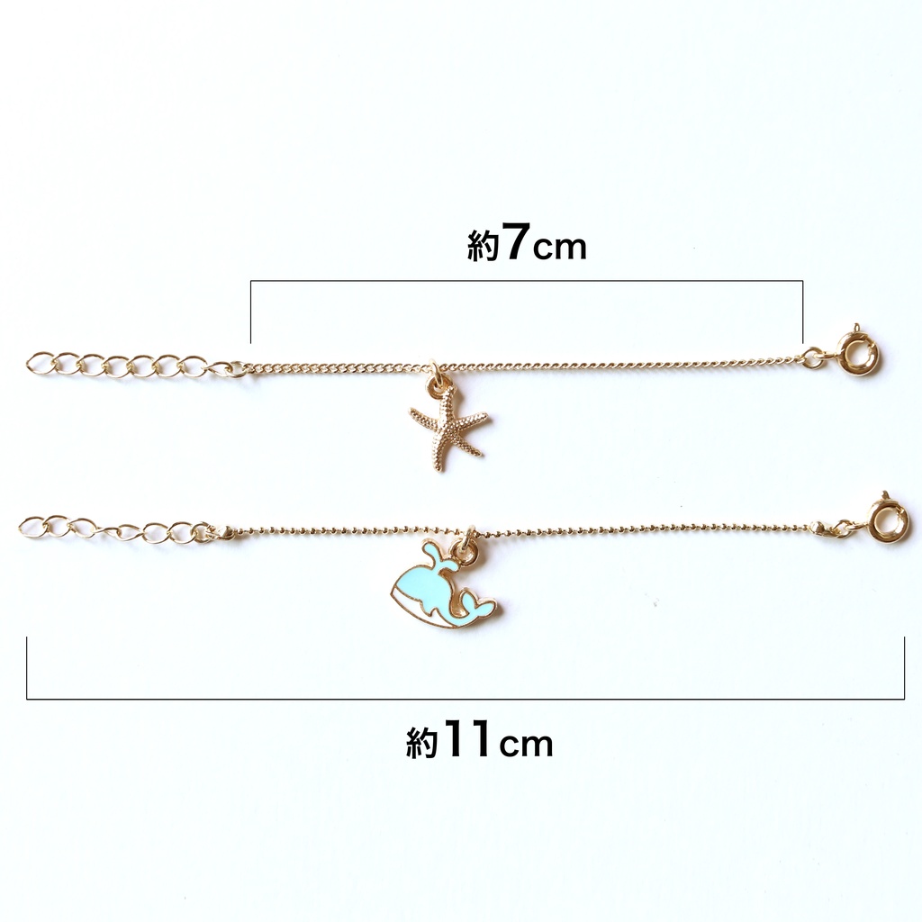 マリンチャームネックレス