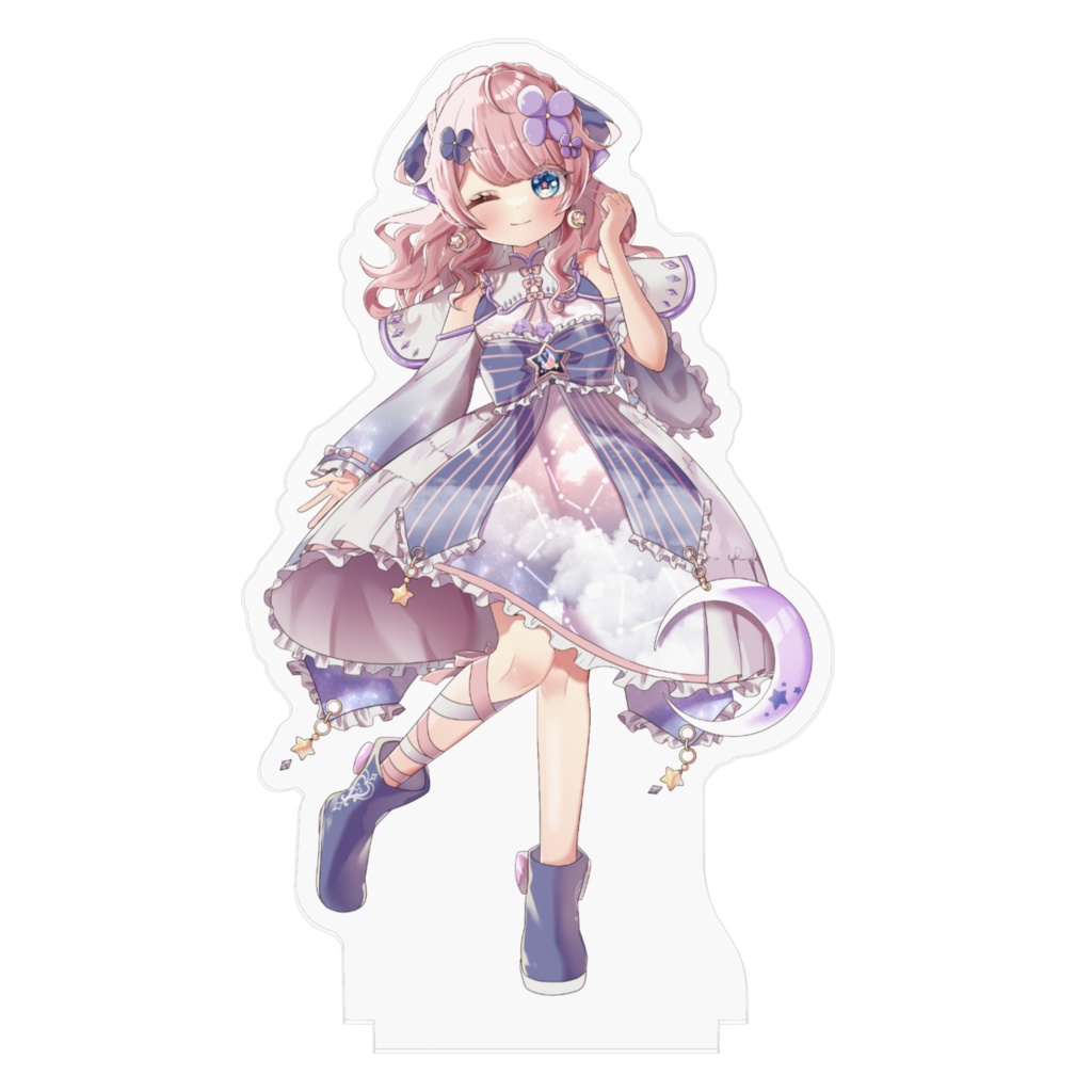 花星るな☆アクリルスタンド 腕曲げウインク