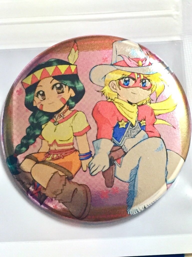 《天外魔境 第四の黙示録》エース&夕能 57mmメタリック缶バッジと保護ケース付き