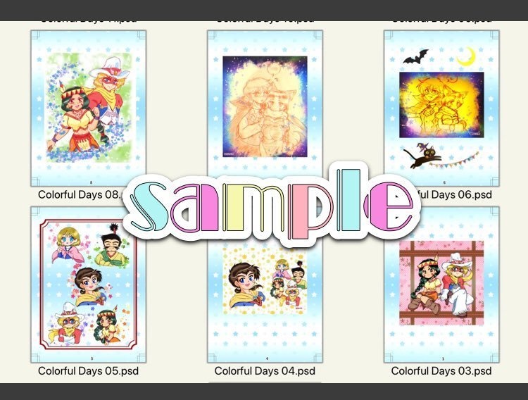 Colorful Days ー群青プリズムモード イラストまとめ本ー