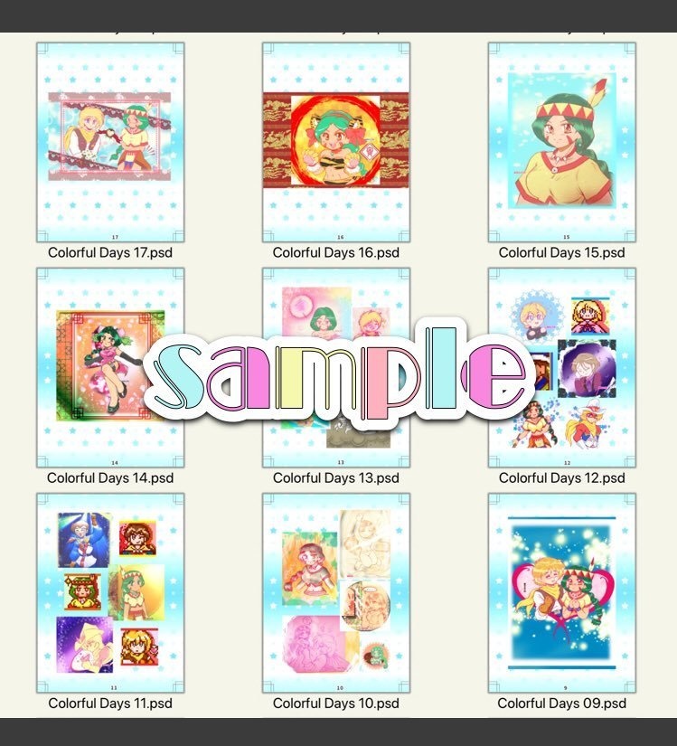 Colorful Days ー群青プリズムモード イラストまとめ本ー