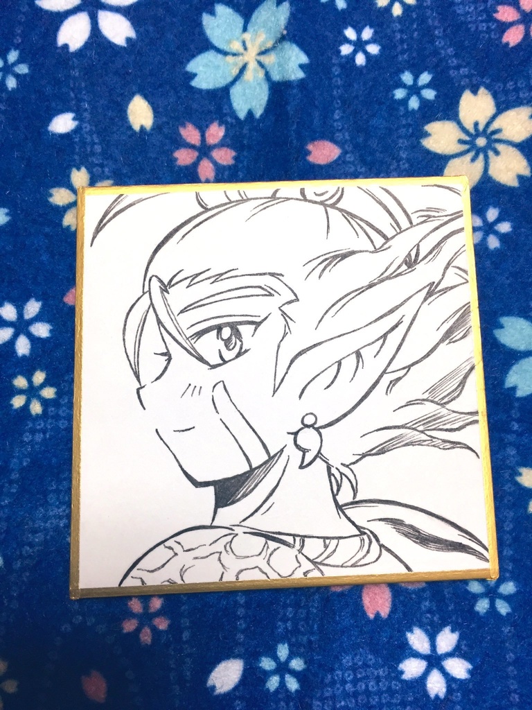 天外キャラ色紙 豆サイズ