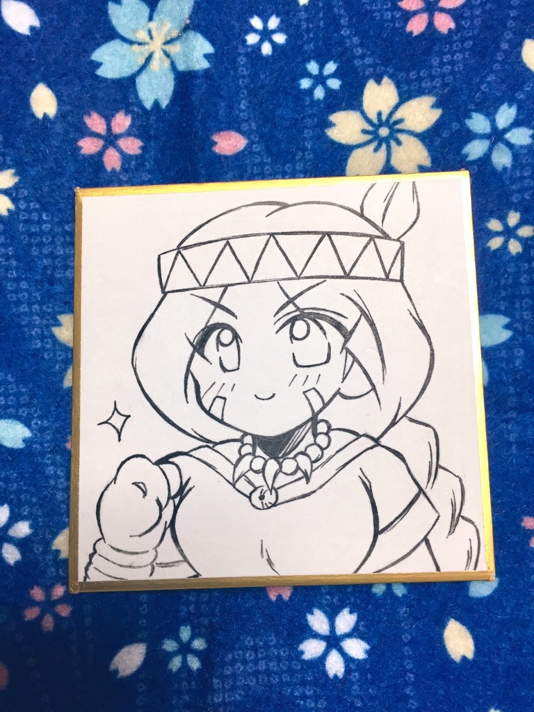 天外キャラ色紙 豆サイズ