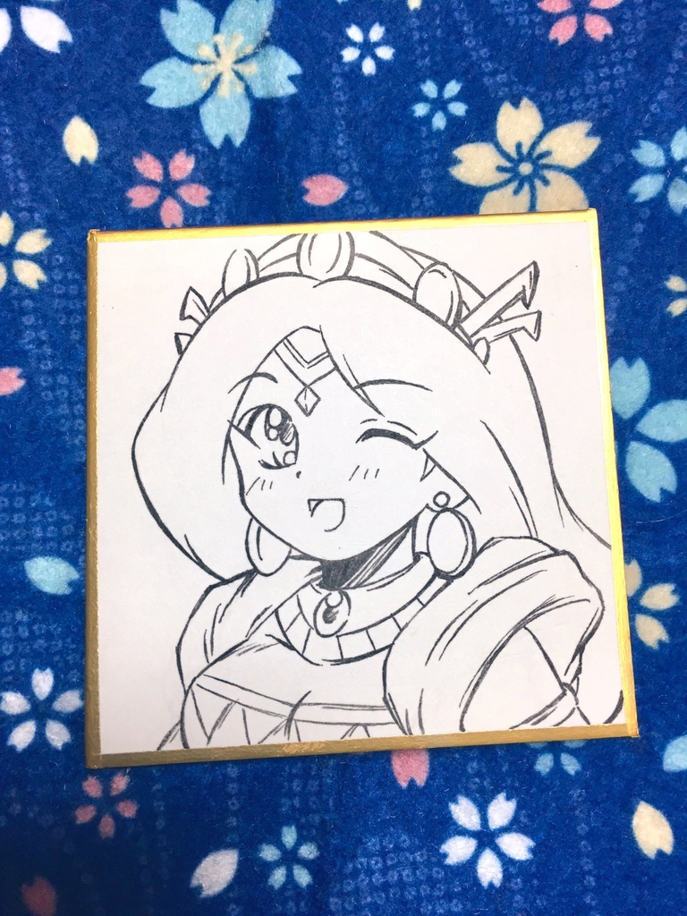 天外キャラ色紙 豆サイズ