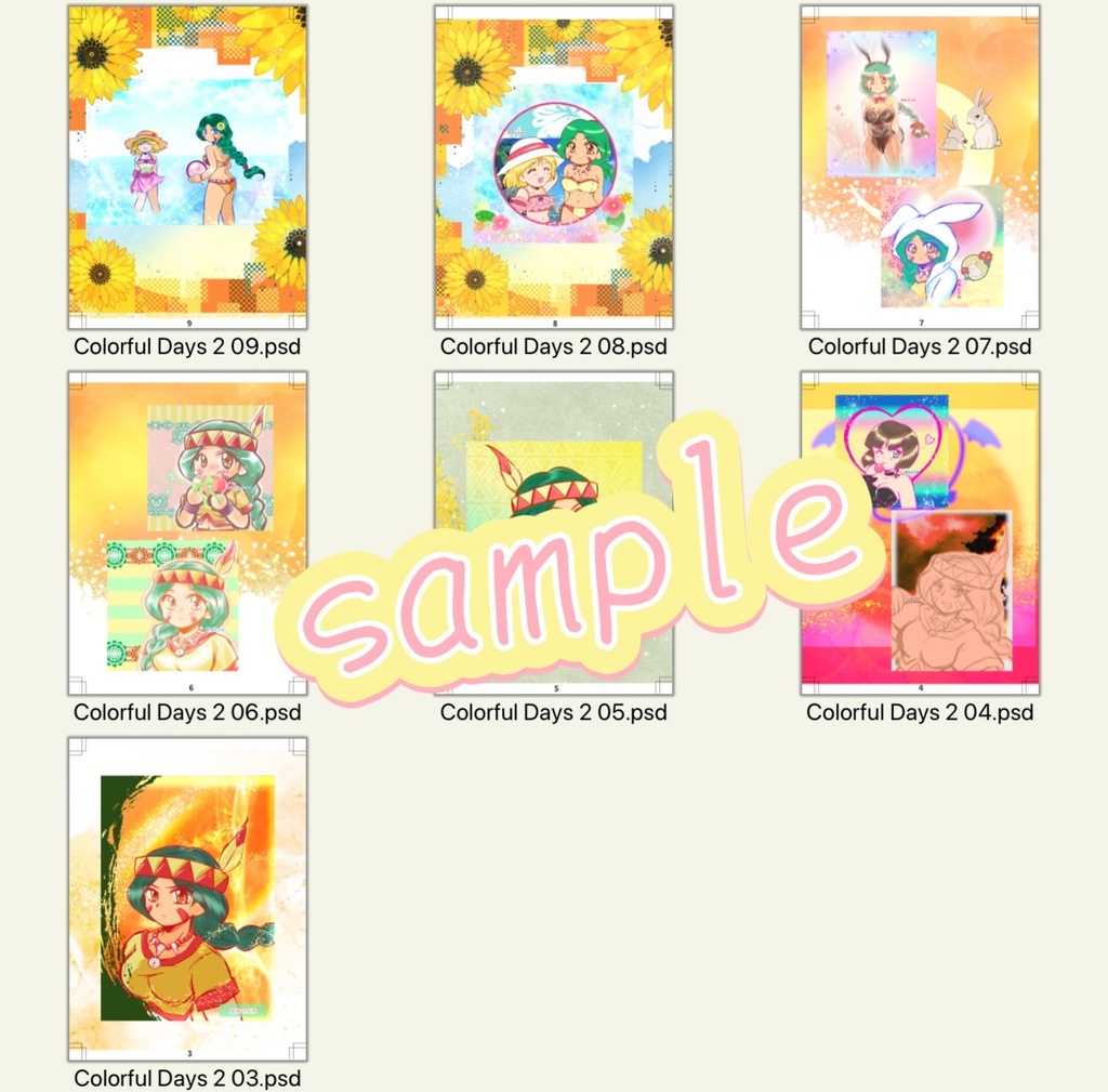 Colorful Days2 ー群青プリズムモード イラストまとめ本2ー