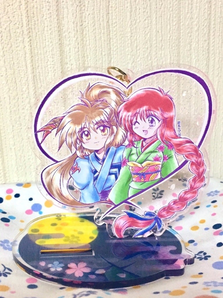 《鬼神降臨伝ONI》北斗丸&阿古耶 桜花アクリルキーホルダー