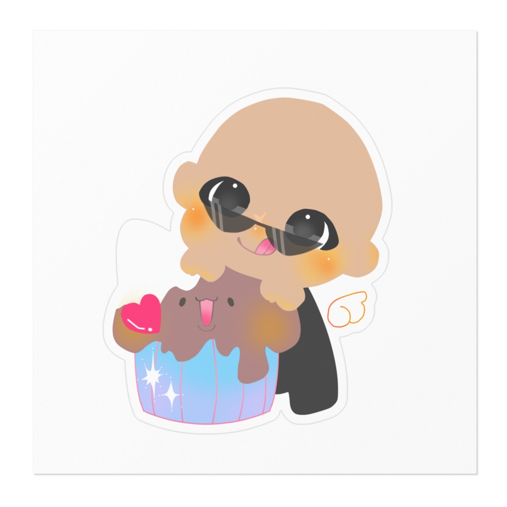 スイーツ好きステッカー