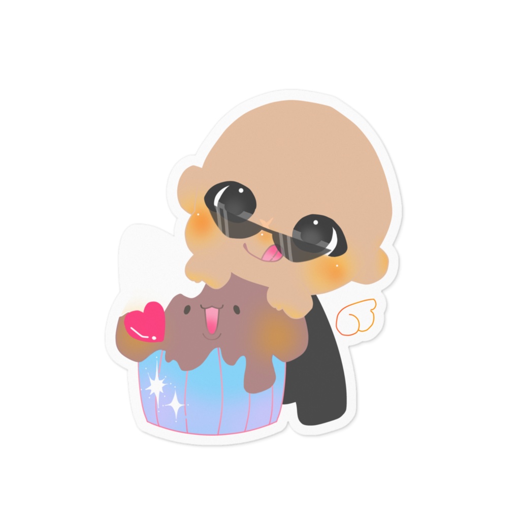 スイーツ好きステッカー