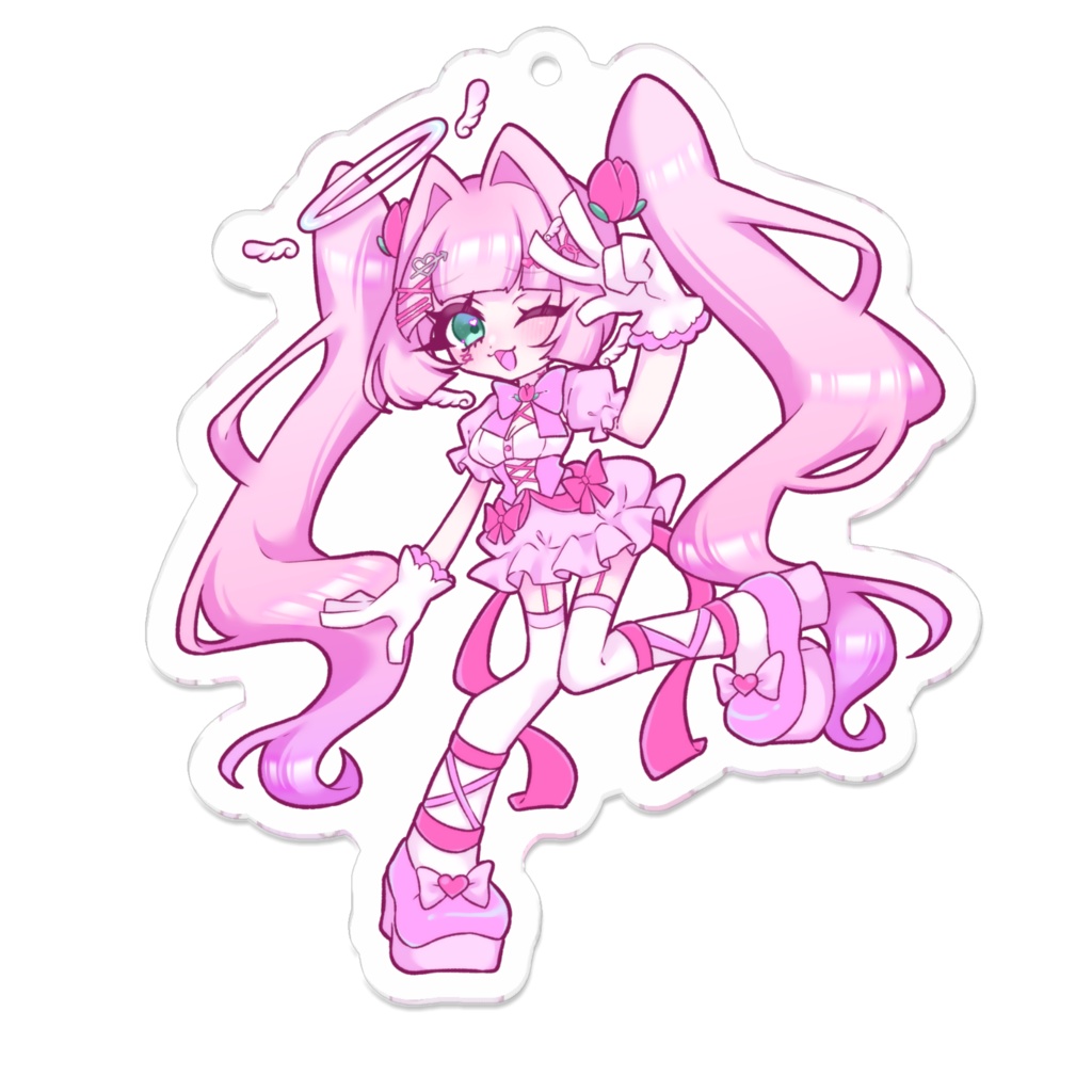 るきちゃんアクリルキーホルダー7cmサイズ