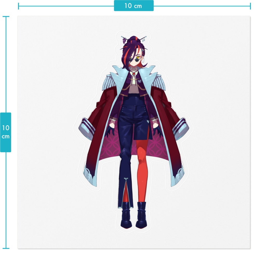 富士乃花鷹子 ステッカー いつもの姿