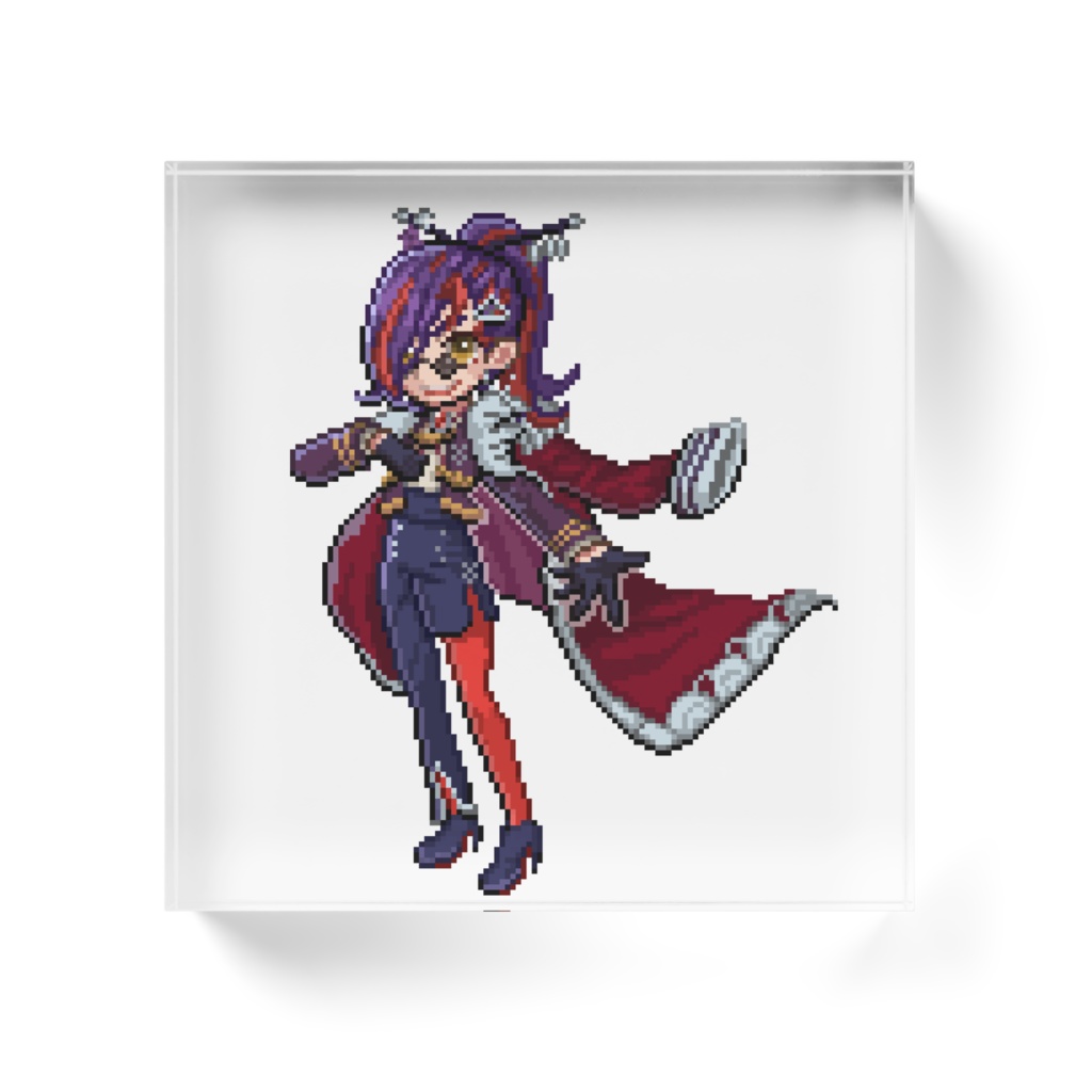 富士乃花鷹子 アクリルブロック ドット絵の姿