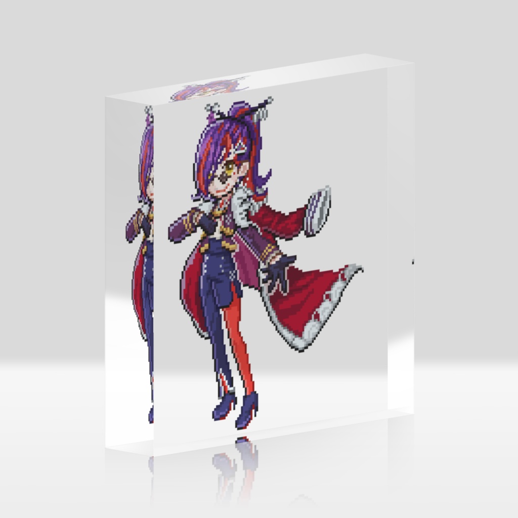富士乃花鷹子 アクリルブロック ドット絵の姿