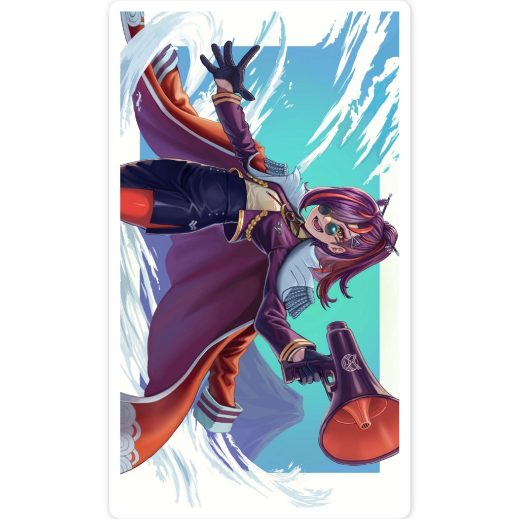 富士乃花鷹子 スマホステッカー ver.1