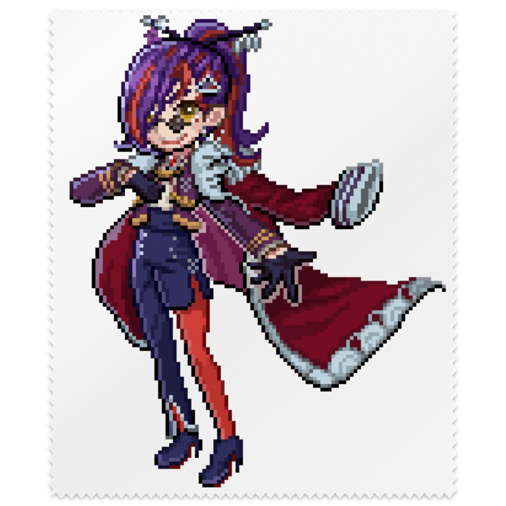 富士乃花鷹子 メガネ拭き ドット絵の姿