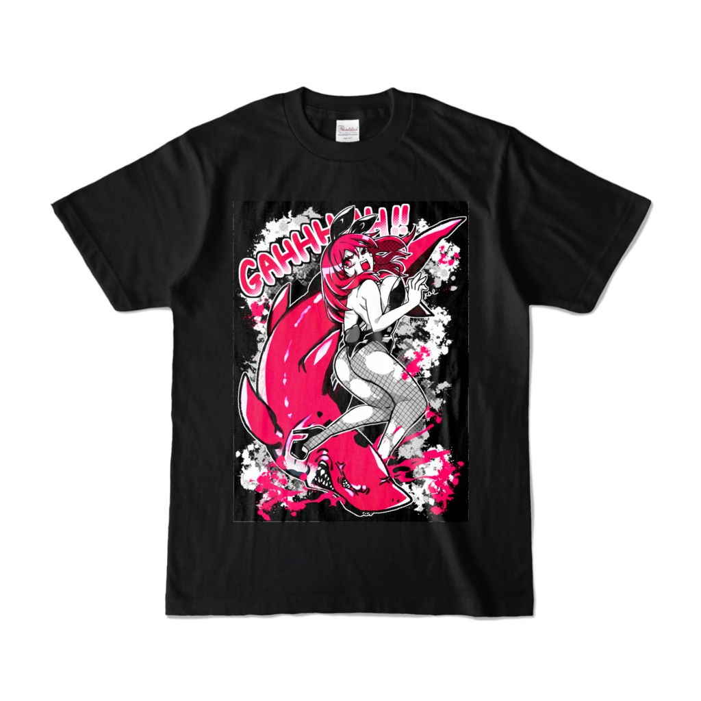 サメvsうさ_ピンク