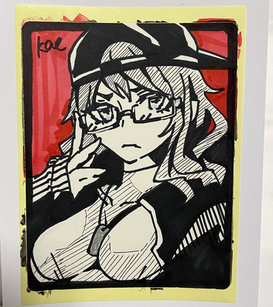 ラベルシールドローイング原画 NC03