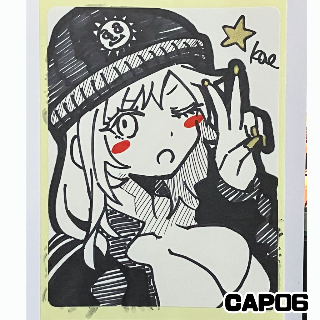 ラベルシールドローイング原画 CAP