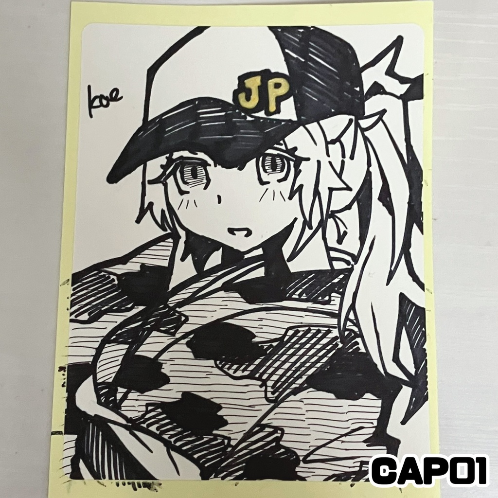 ラベルシールドローイング原画 CAP