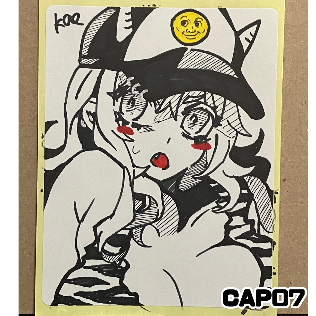 ラベルシールドローイング原画 CAP