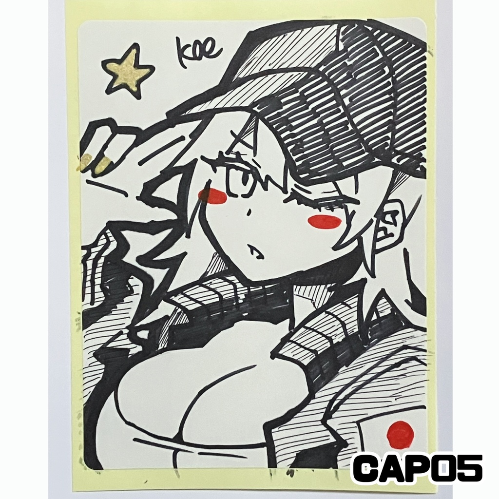 ラベルシールドローイング原画 CAP
